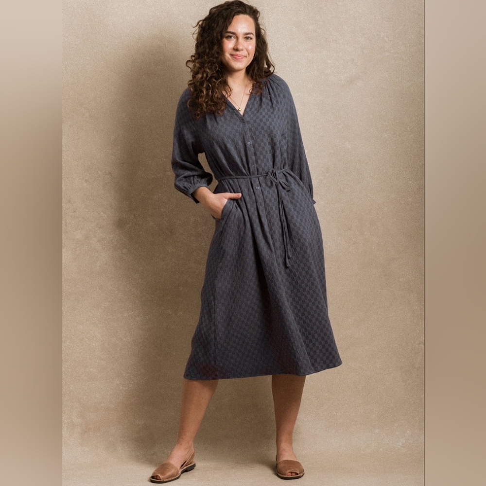 NWT Neuflora Juneau Dress in Sage Gingham